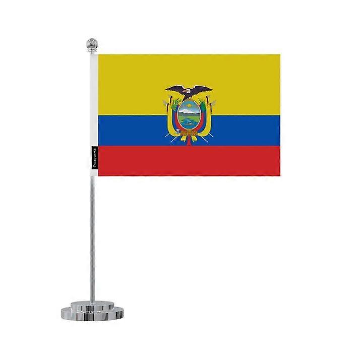 Ecuador desk flag 14 x 21 cm