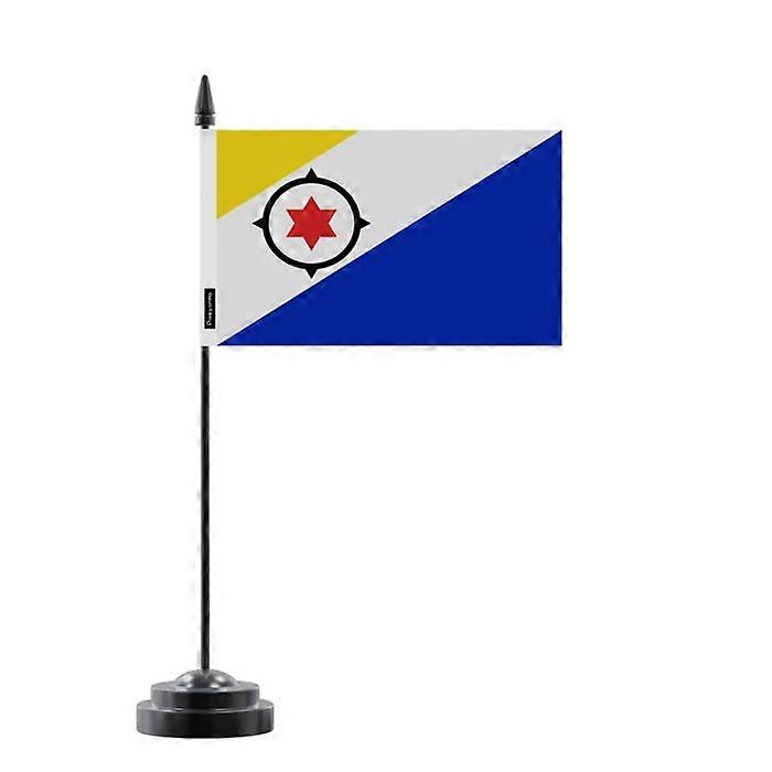Table Flag - Multicolor - 14 x 21 cm - Polyester - Plastic Pole - Double-Sided Print