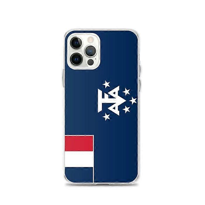Phone Case – French Antarctic Flag – Compatible with iPhone 12 Pro – Flexible Case – Durable and Shockproof – Pixelforma