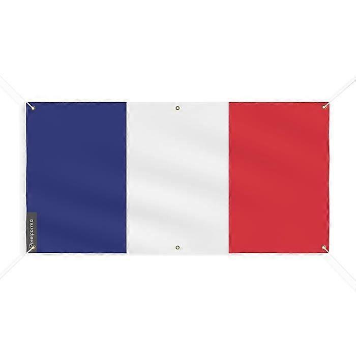 France Flag Banner 6 Grommets 170x340cm in polyester