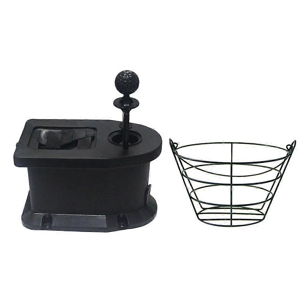 Myjka do kijów golfowych Buggy Wstępnie nawiercona wycieraczka do piłek i metalowe wiadro do kosza na 30 piłek