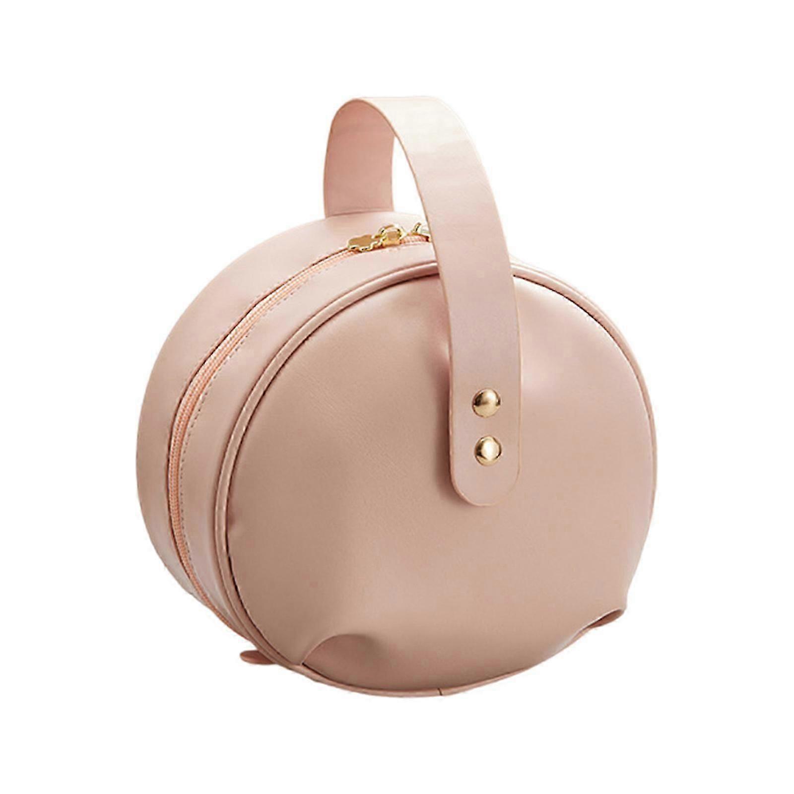 Kannettava alusvaatteiden säilytyslaukku PU nahkainen matka-alusvaatelaukku jakajilla järjestäjä sukille rintaliivit ja pikkuhousut vaaleanpunainen