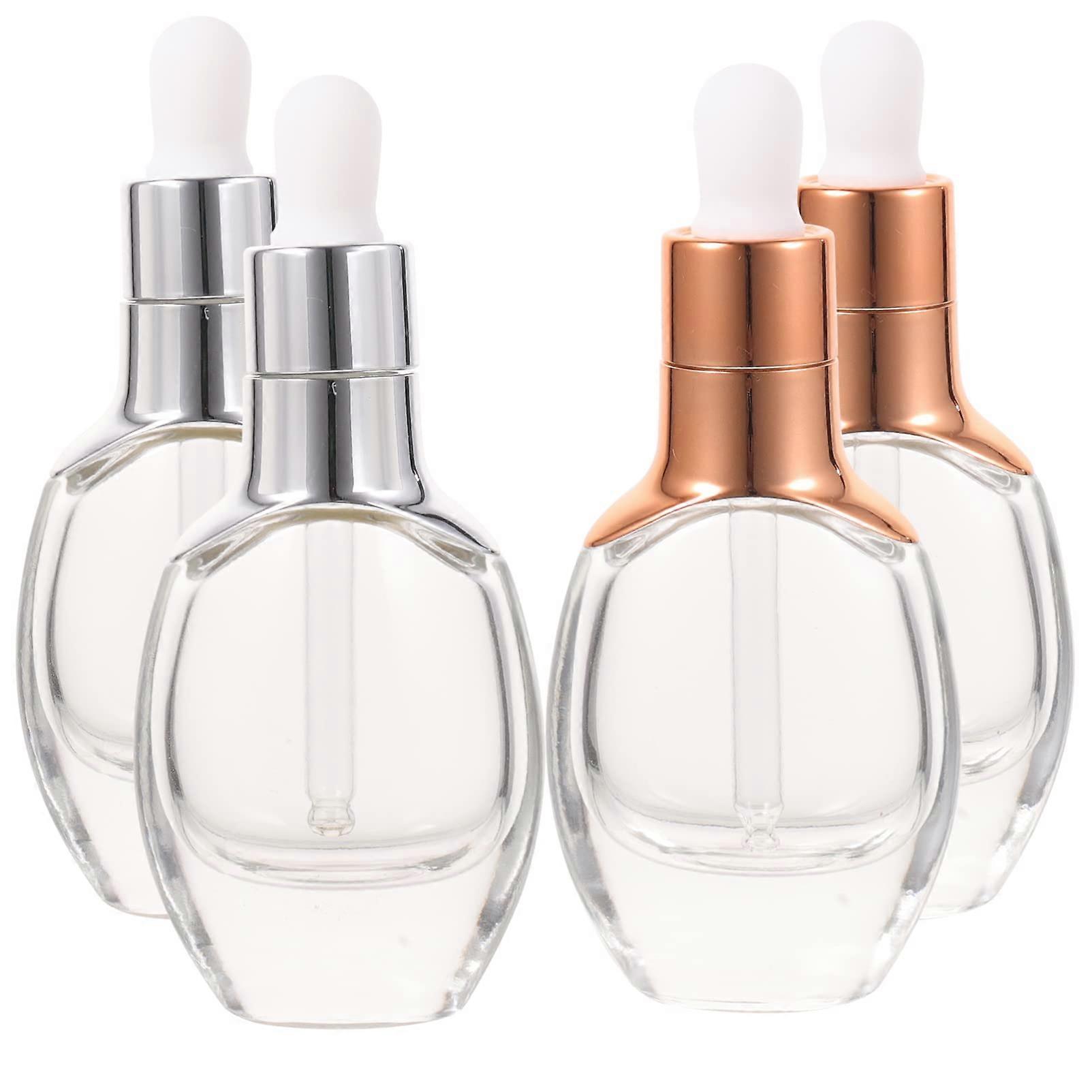 Glass Dropper Bottles 30ml for Essential Oils Travel Size Amber Glass with Child-Resistant Cap and Pipette