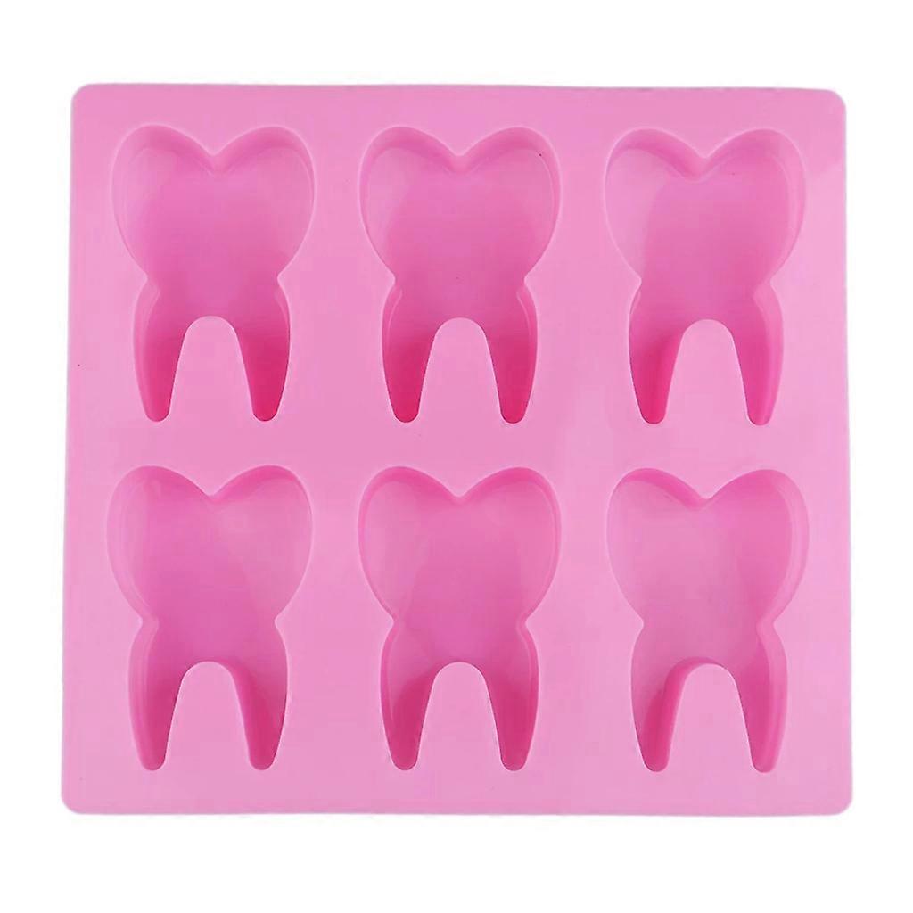 Silicone Mini Tooth Mold Handmade Soap Making Resin Casting Fondant Mould Chocolate Cake Decorating Tools Crafting DIY Molds Multicolor