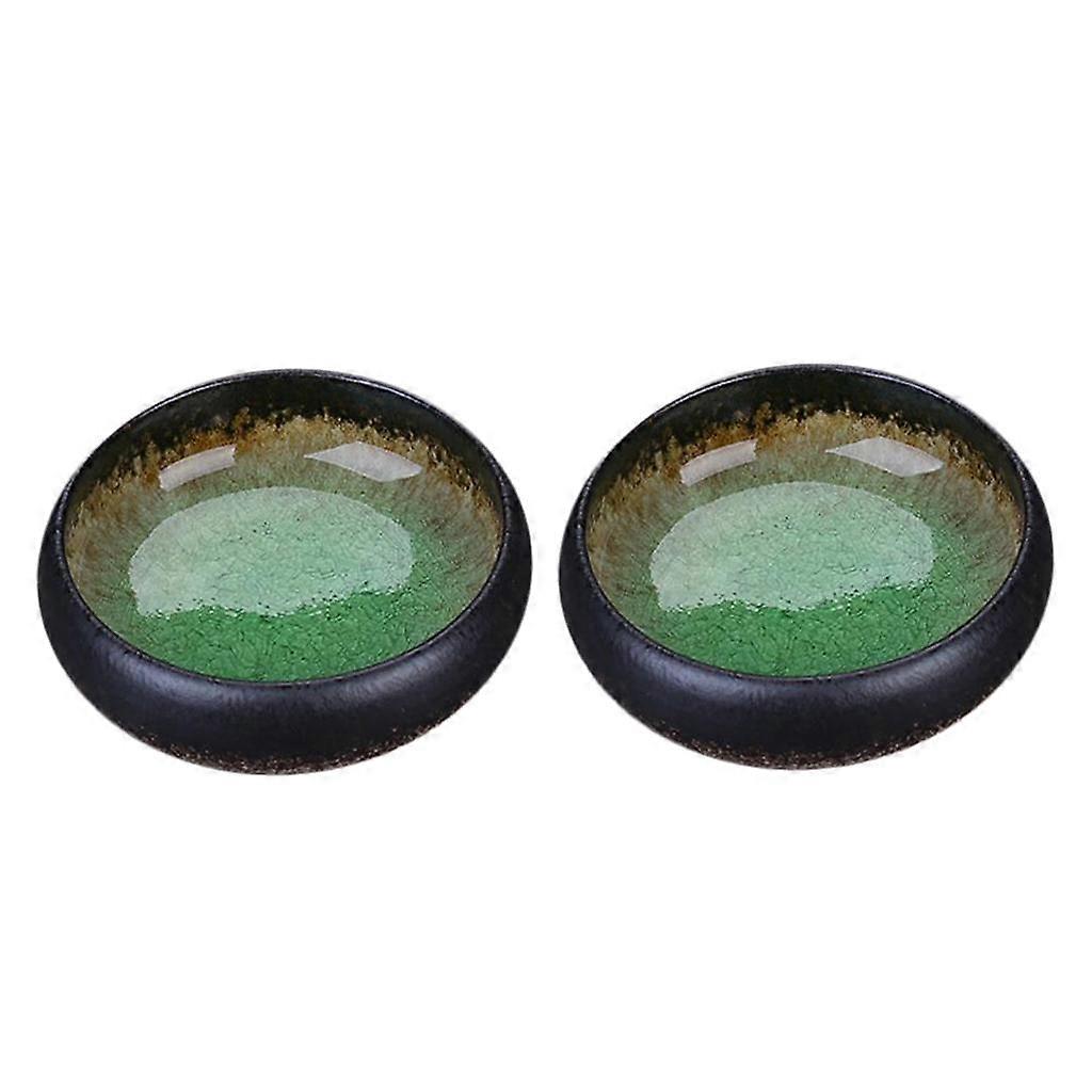 2 Pcs Sauce Dish Dipping Plate Tableware Trinkets