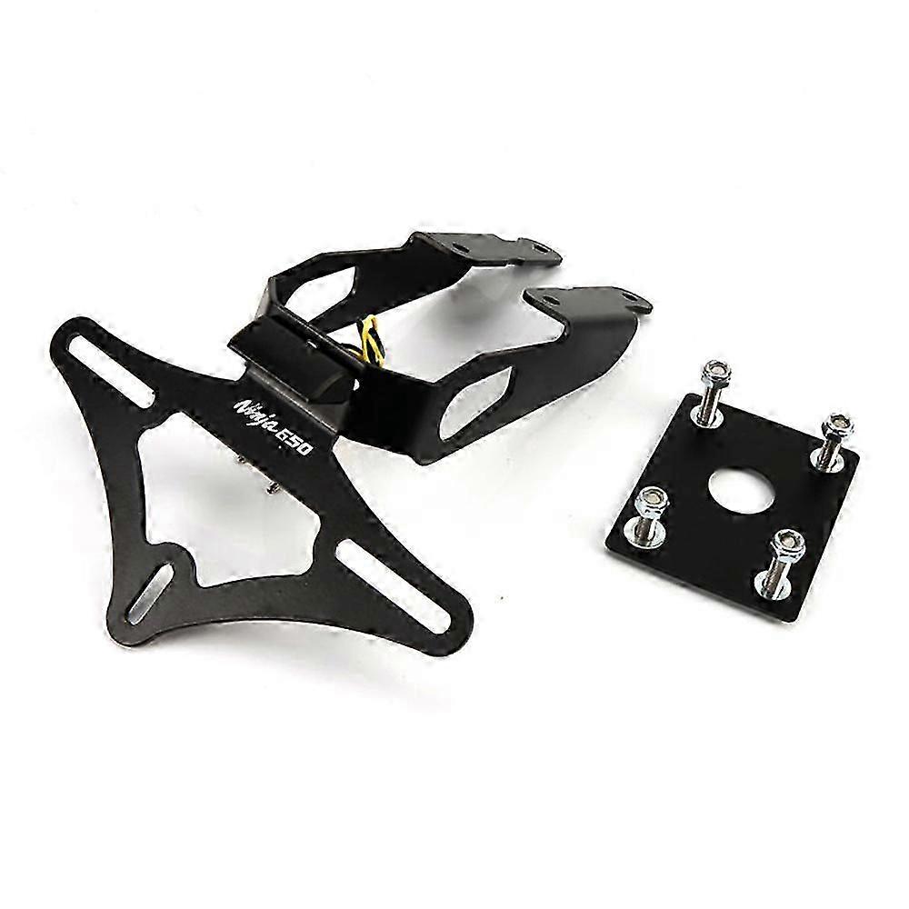 For Kawasaki Ninja 650 Z650 2017-2022 Motorcycle Rear License Plate Tailstock Bracket Mounting Frame With Led Light