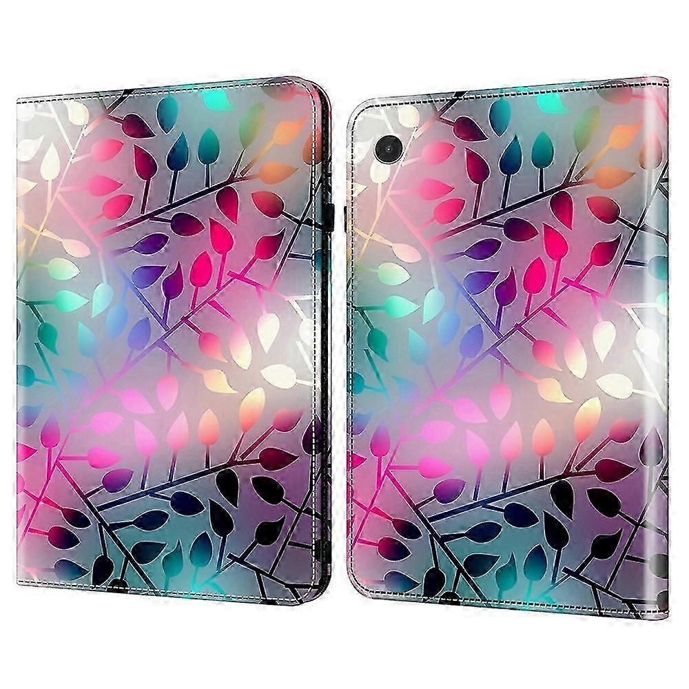 For Lenovo Tab Plus Case Flip Stand Leather Tablet Cover Pattern Printed - Owl