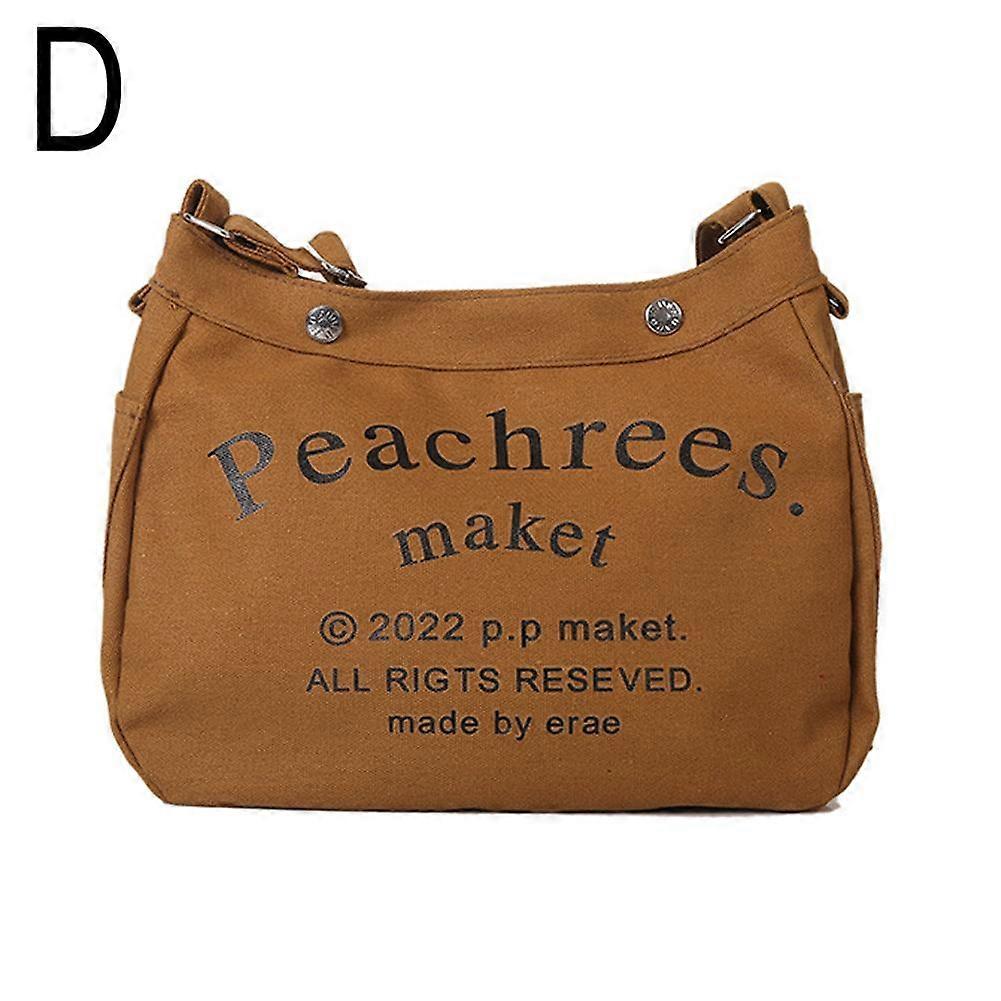 Chocolate color (D) $ Large capacity spring and summer tote bag for women 2023 new Korean canvas bag underarm bag textured shoulder bag