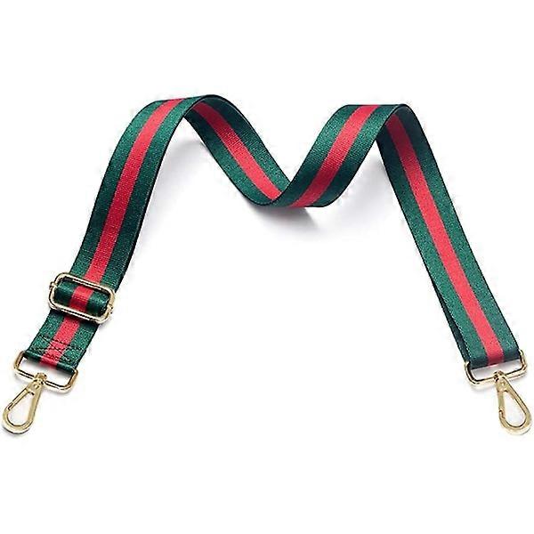 Braided shoulder strap, bag accessories, red and green