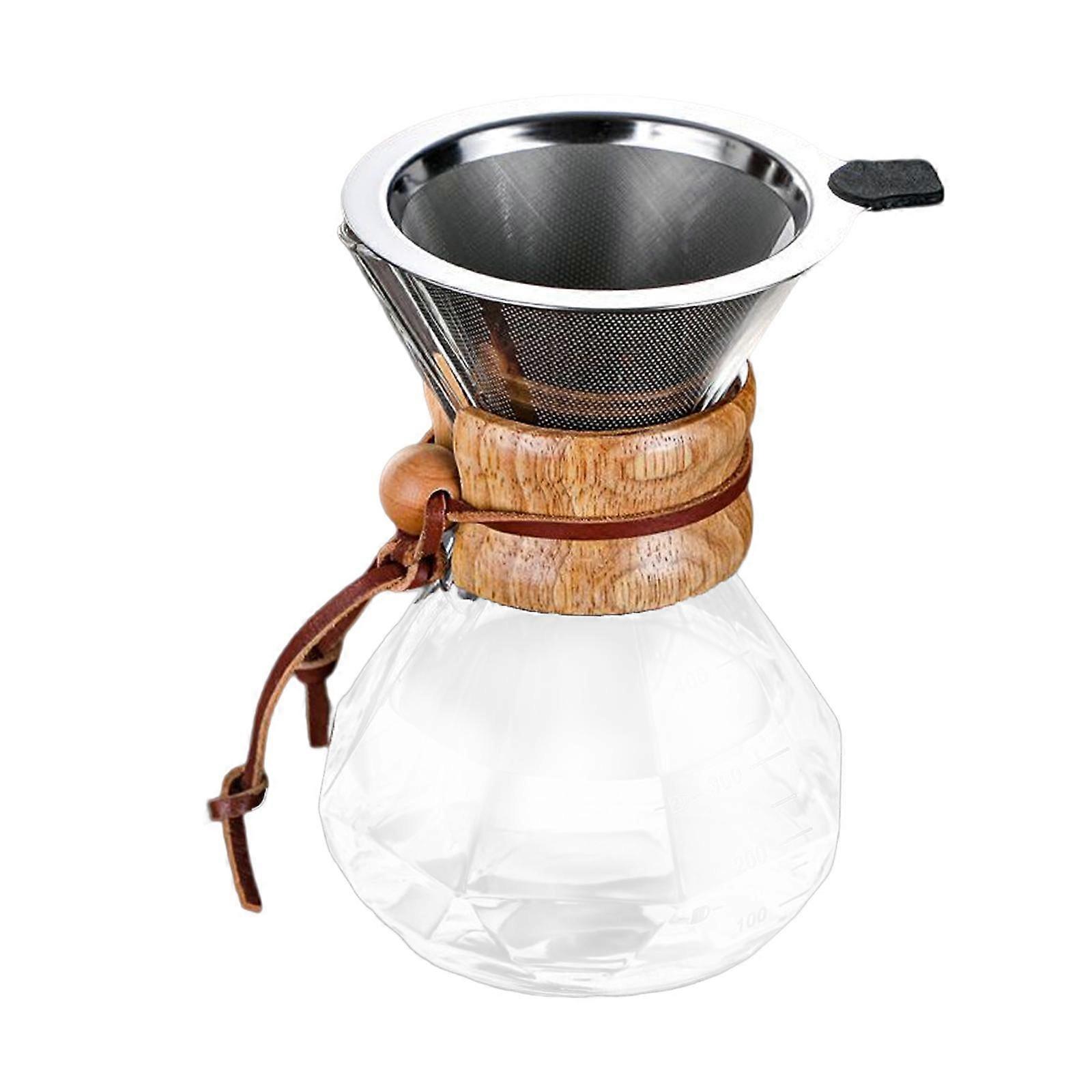 Coffee Maker Coffee Pot, High Temperature Resistant Cafe Reusable Borosilicate