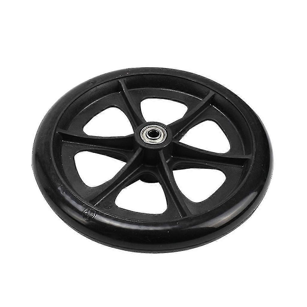 Rodas Dianteiras de Cadeira de Rodas Pesadas de 6/8 Polegadas com Pneu Sólido - 8 polegadas Preto