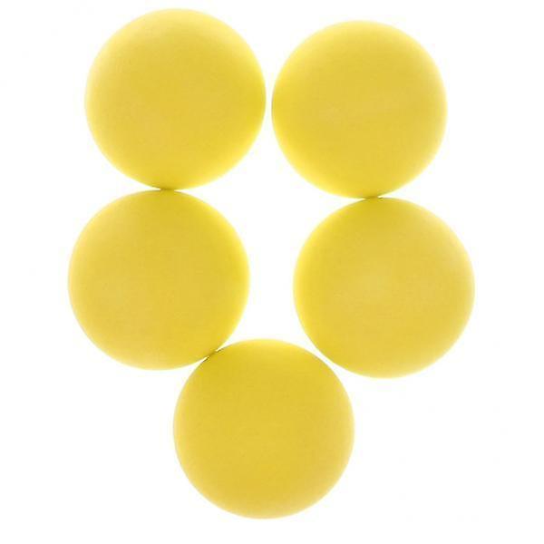 3X 5pcs Soft Elastic Bouncing Sponge Ball Pet Dog Toy Sports Game Accs Yellow
