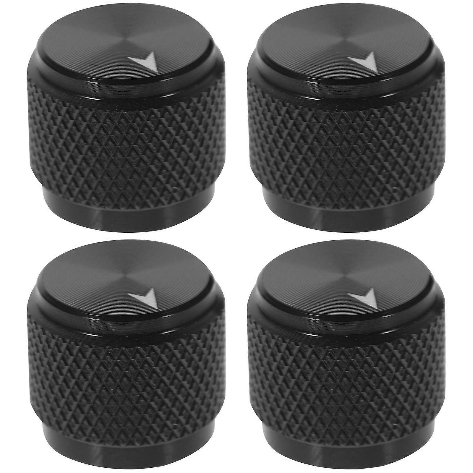 a refined and professional product description based on your input:
**4PCS Alloy Volume Control Knobs for Guitar & Bass – Non Slip Textured