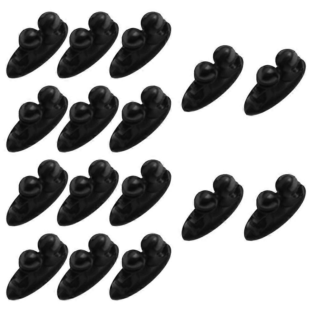 Cable Organizer Clip Automotive Wire Clips Adhesive Attachment PVC Material 16Pcs