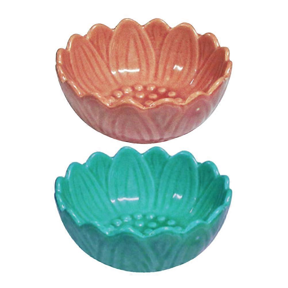 Ceramic Incense Burner Elegant For Yoga Relaxation Home Office Hotel Decor Pink 9.50X9.50X4.30CM 2Pcs