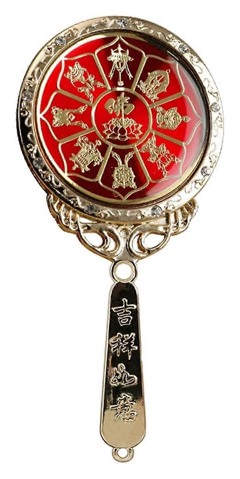 Feng Shui Bagua Mirror, Traditional Flat Hand Mirror for Home Doors, Windows, and Balconies, Professional Use
