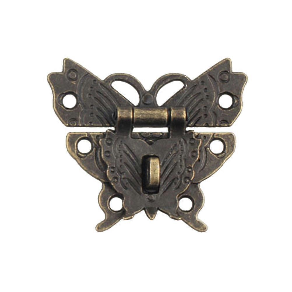 Retro Hasp Latch Vintage Cabinet Latch Alloy Material Wedding Box 50x42mm 2Pcs