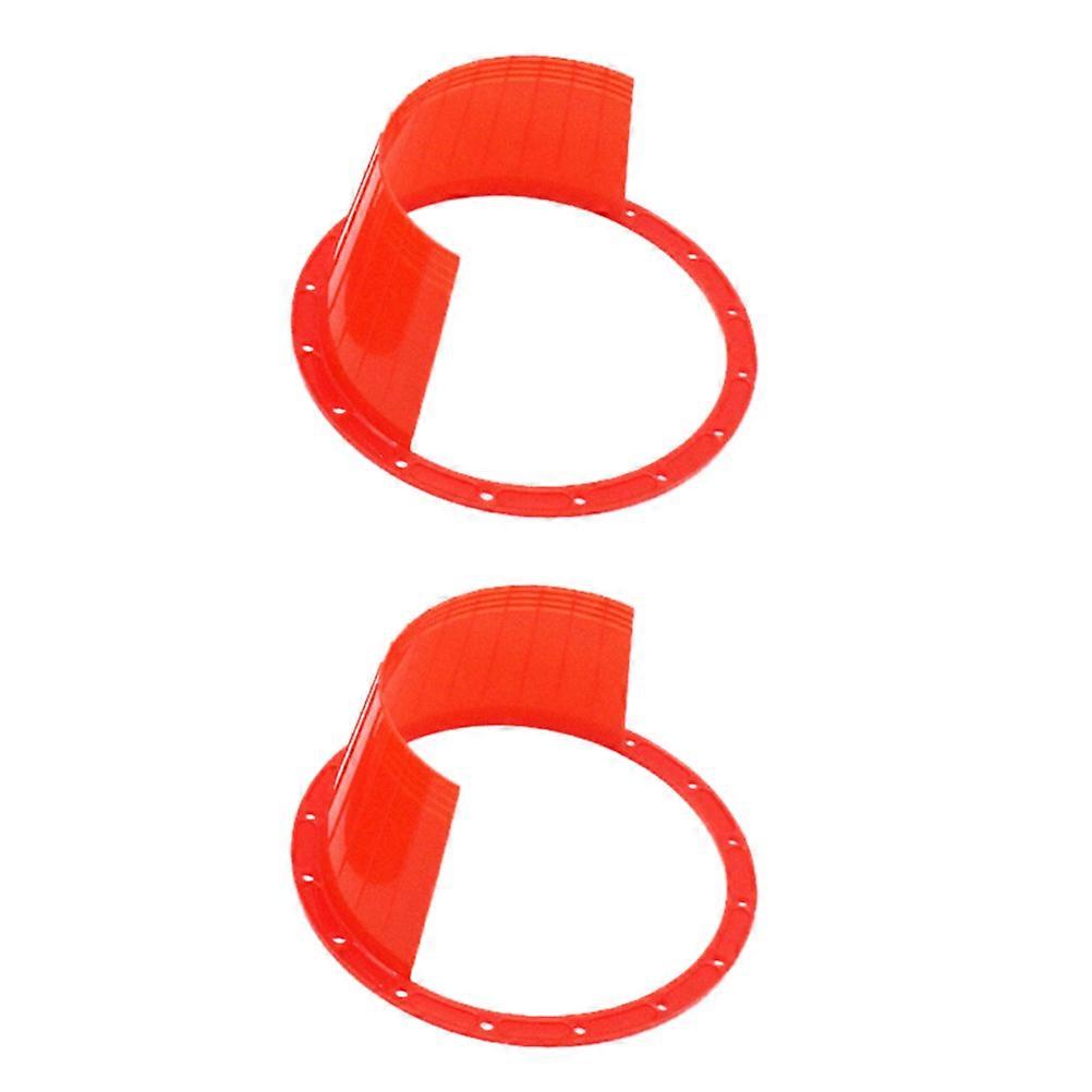 Waterproof Cover Bracket Car Horn Protector Red 16.6X16.6cm Reusable 2Pcs
