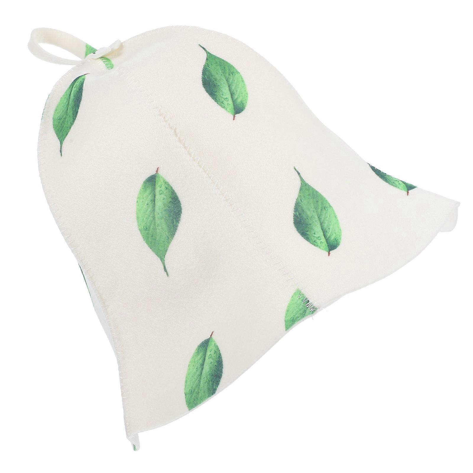 Steam Room Protection Cap Felt Sauna Hat Absorbent Sauna Headwear 25x18cm 1Set