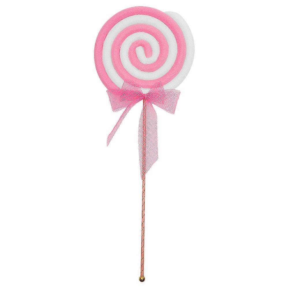 Plastic Lollipop Shape Lollipop Model For Festive Atmosphere Red 60.00X22.00X2.00CM 1Set