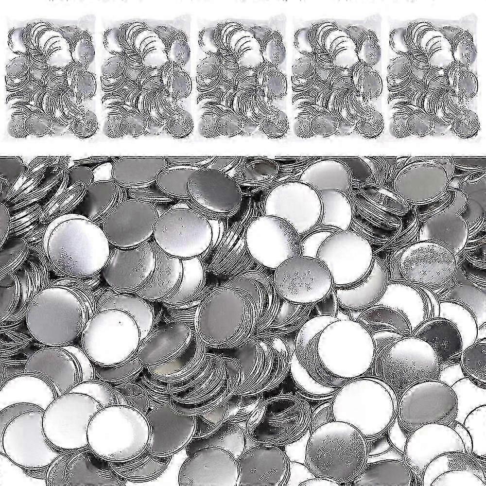 58mm Round Metal Button Pin Badge Kit: 100 Pieces for Button Maker Machine XIO hwy