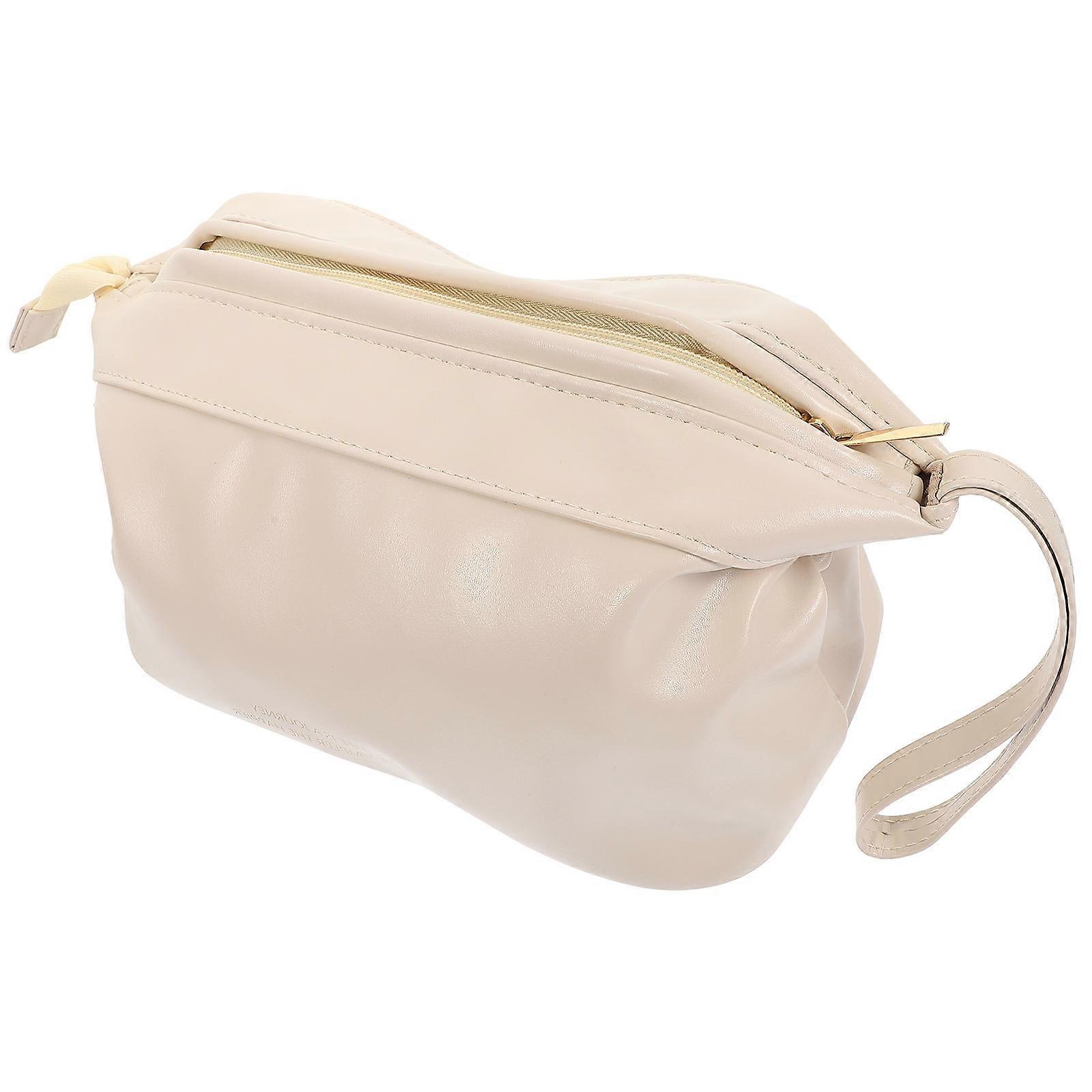 Portable Travel Cosmetic Bag with Zipper Large Capacity Toiletry Organizer for Makeup & Essentials, Versatile Storage for Daily & Travel Use