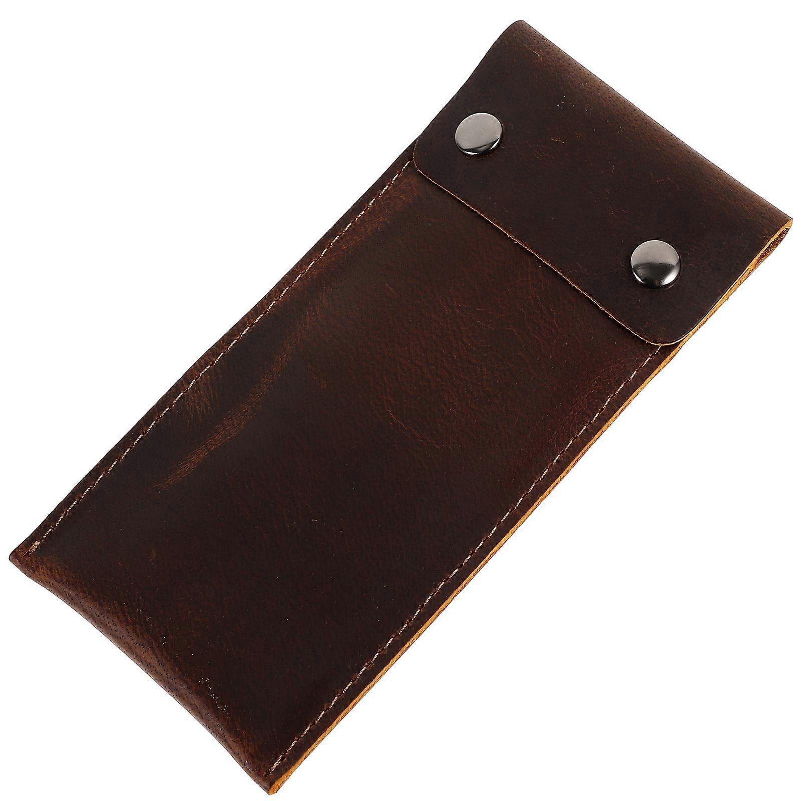 Watch Case Travel Leather Pouch Single Watch Storage Protective Dustproof Rectangular 1Pcs