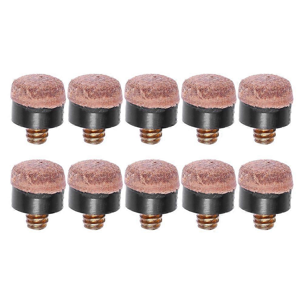 20 Pcs Cue Tips 10mm Billiard Cues Tips Replacement Screw-on Tips Accessories