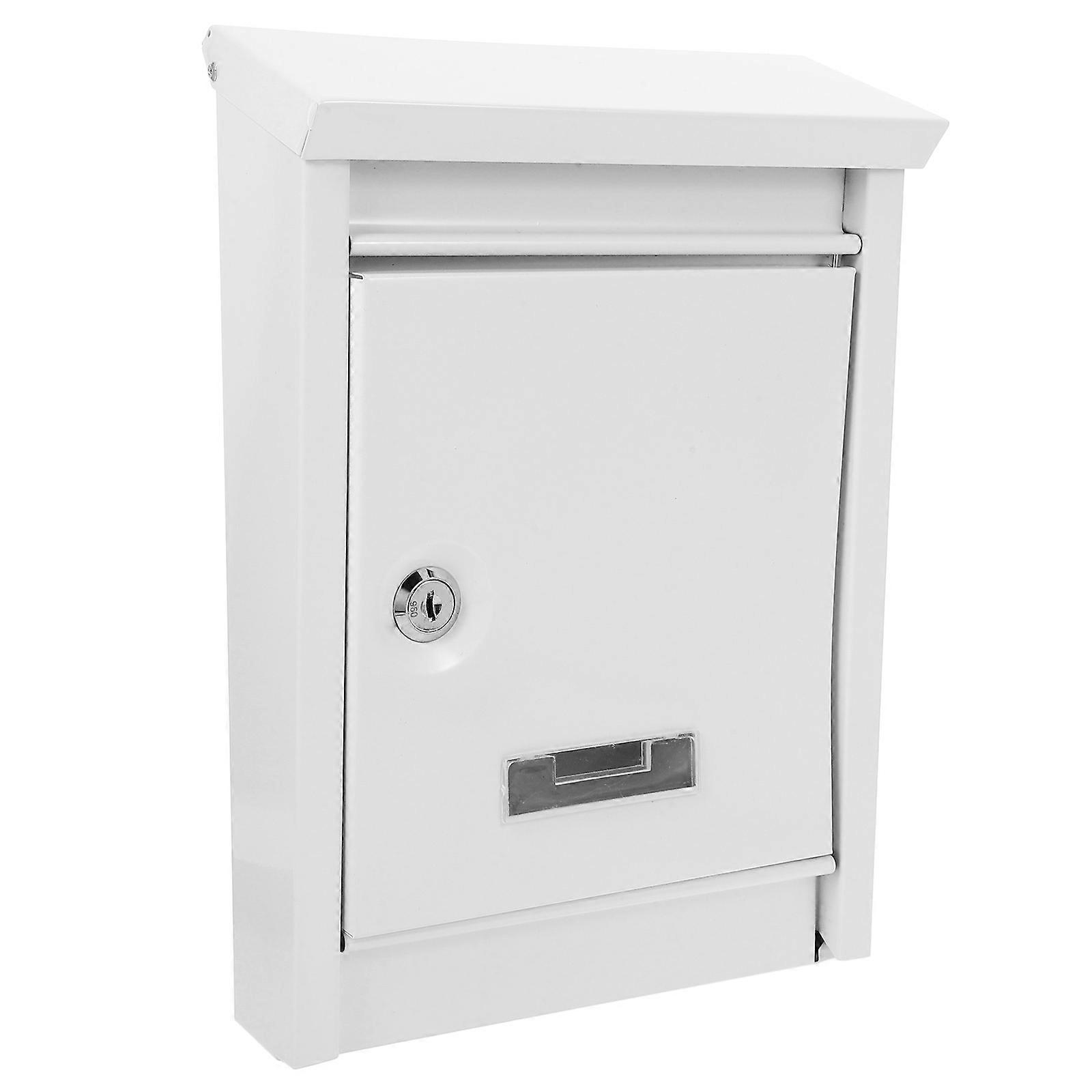a concise and compelling product suggestion based on your description:
**Lockable Metal Wall Mounted Mailbox – Secure & Durable Suggestion Box for