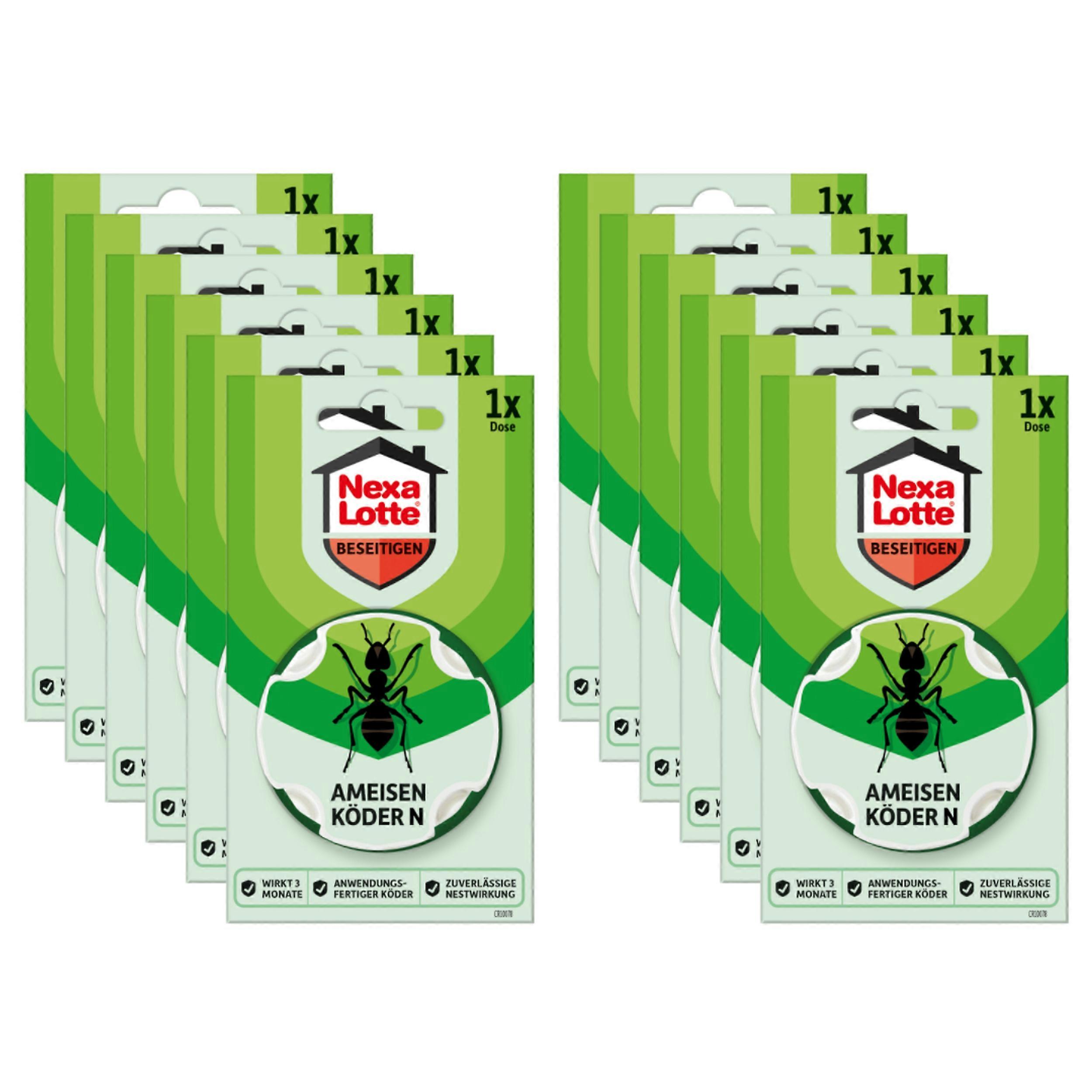 12 x NEXA LOTTE® Appât pour fourmis N, 1 boîte