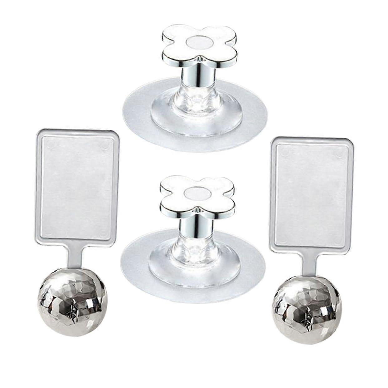 4-Piece Self-Adhesive Toilet Seat Lifter Easy Installation Decorative Design for Bathroom, Elegant Style and Fit