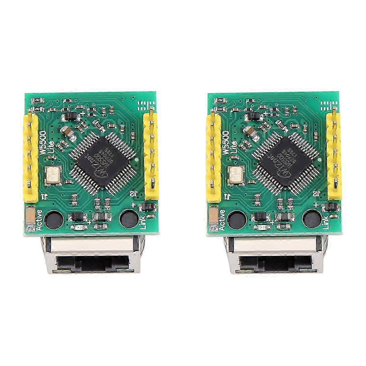 2PCS -ES1 W5500 Chip New SPI to LAN/ Ethernet IP Mod Module SZRH A-J