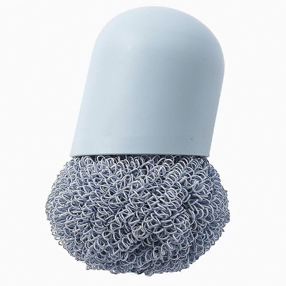 Kitchen Scrub Cleaning Brushes Deep Cleaning Round Wire Loop For Household Chores 2Pcs White Blue