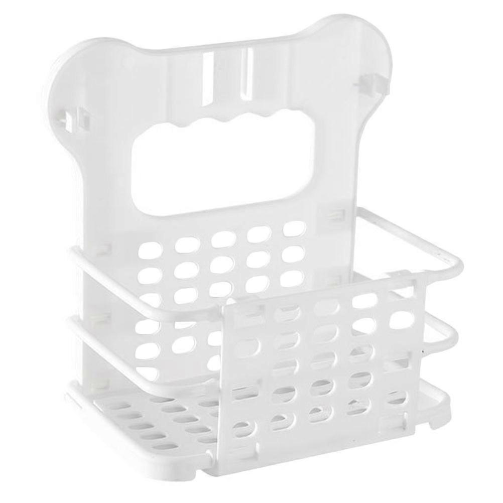 Wall Mounted Storage Basket for Home Use PP Material White ColorFashionable Design 1pc