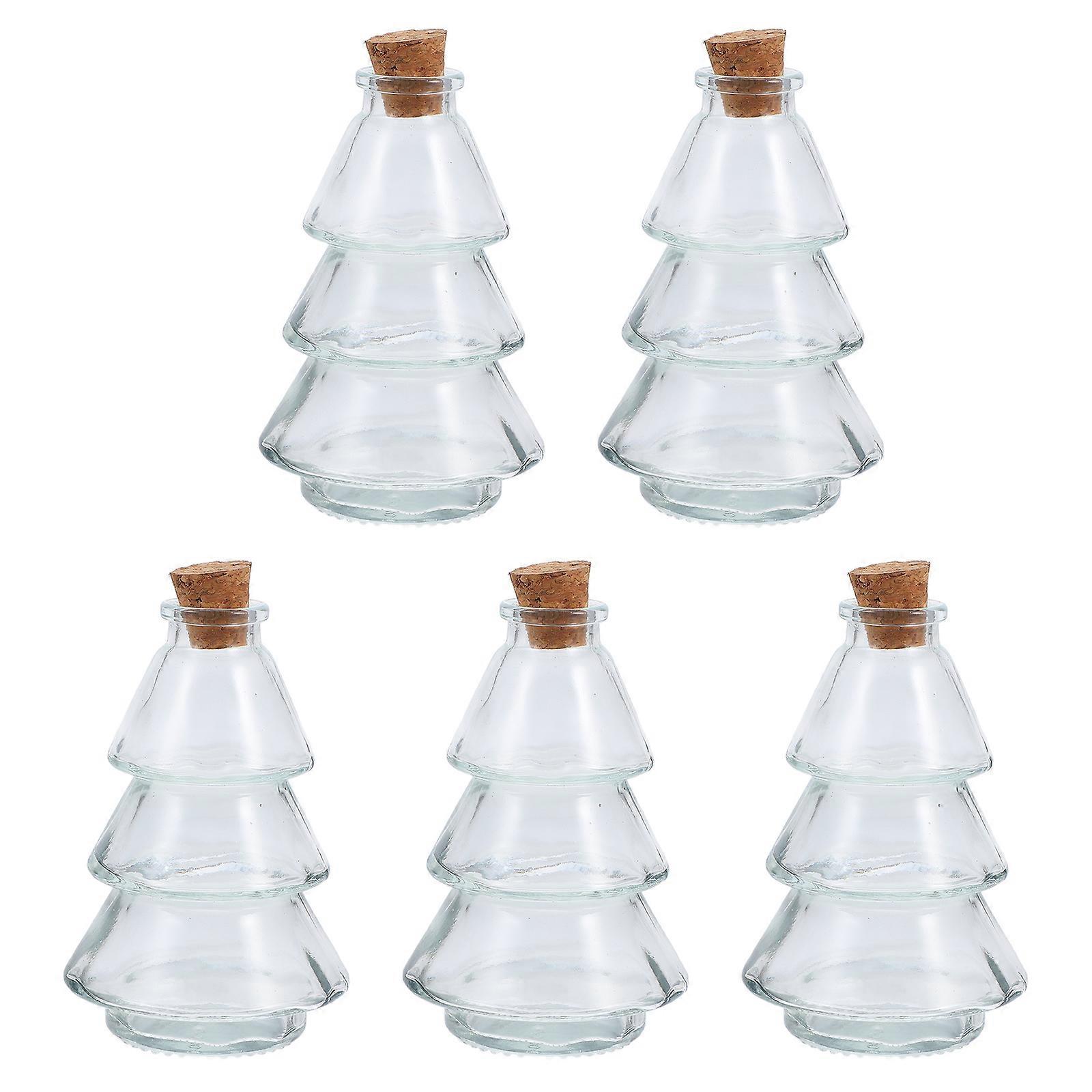 Transparent Drifting Bottle for Decor Made of Synthetic Material Great for DIY and Art 5 Pieces