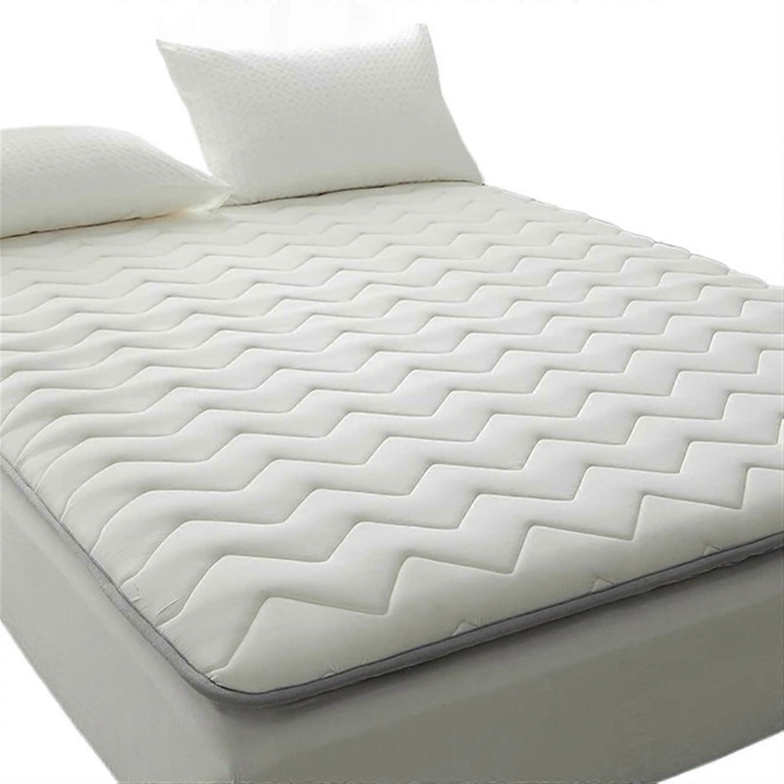 Foldable rollup mattress for comfortable sleep, King Size White