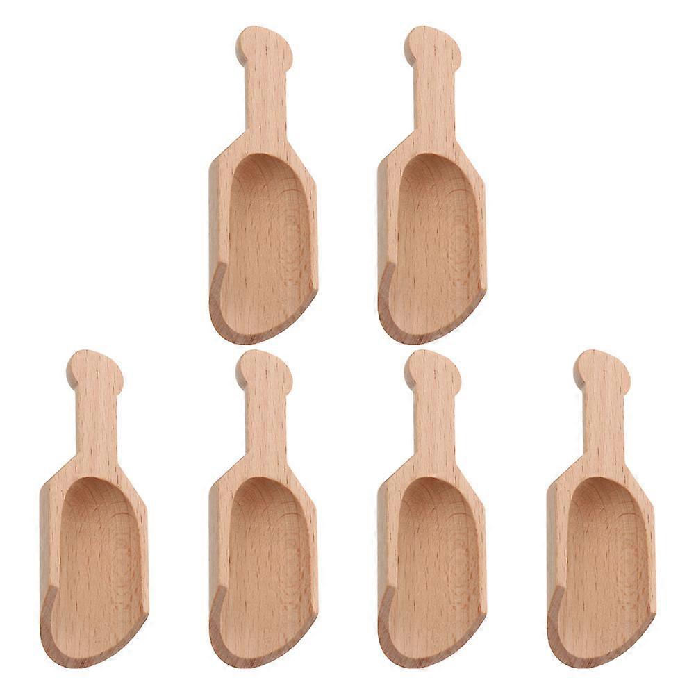 Compact Salt Spoon Short Handle Tea Spoon Multi Function Spoon Household Salt Scoops For Kitchen Accessories 6Pcs