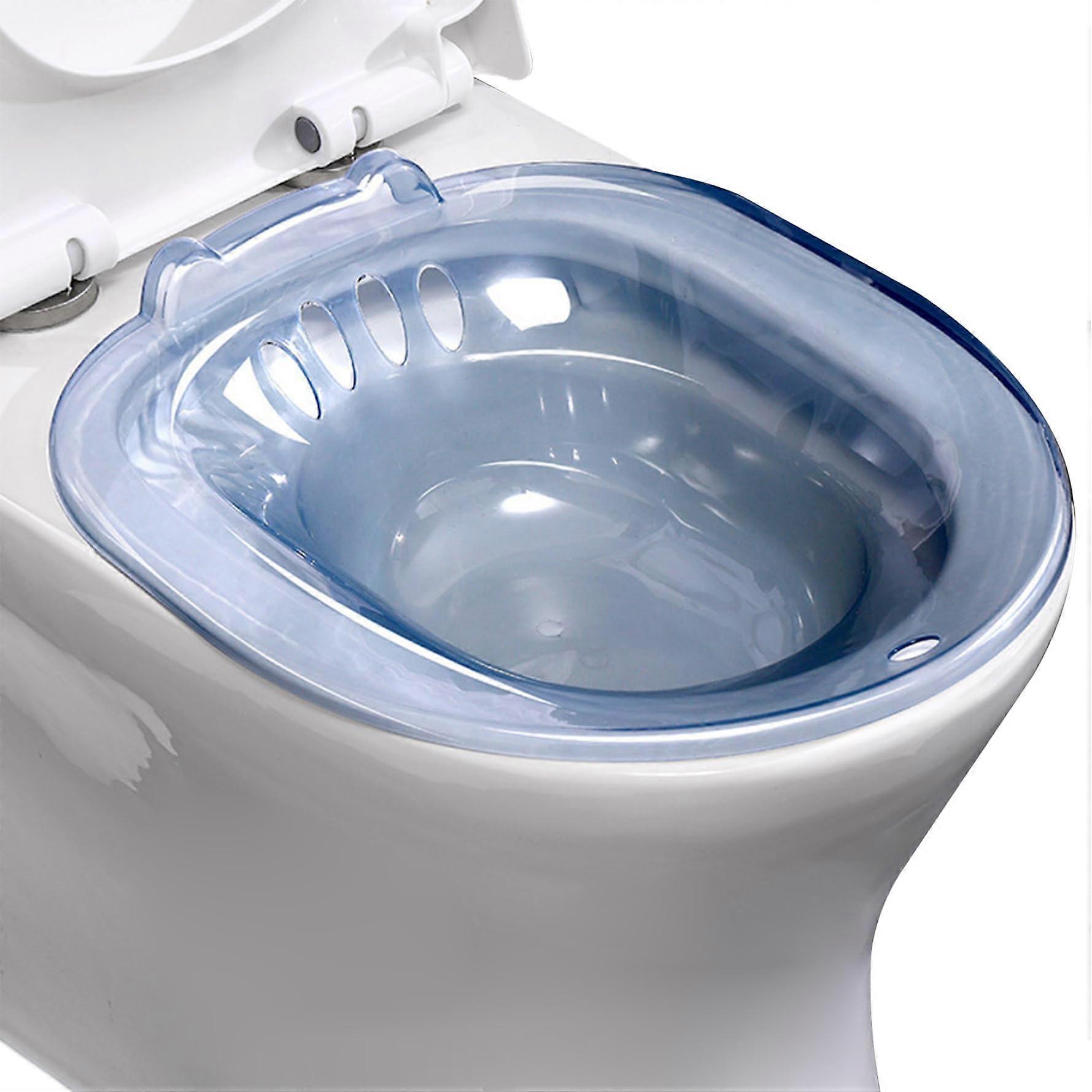 Portable SITZ BATH for toilet, safe and secure over the toilet, SITZ BAD BAD for hemorrhoids and postpartum private care.