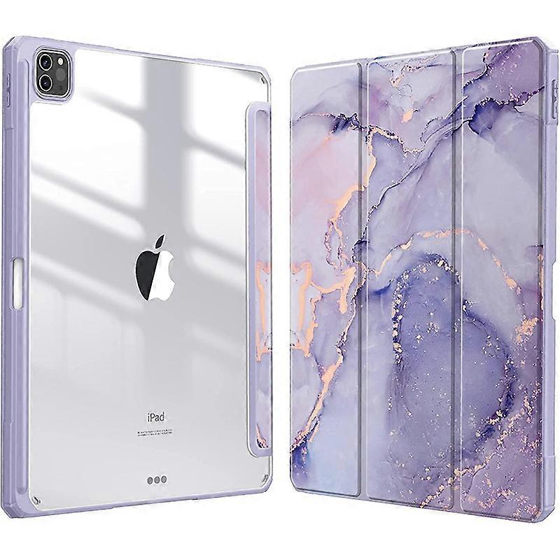 Bulk Purchasing For iPad Pro 11 (2024) Case Pattern Design Leather+TPU+Clear Acrylic Tablet Cover -