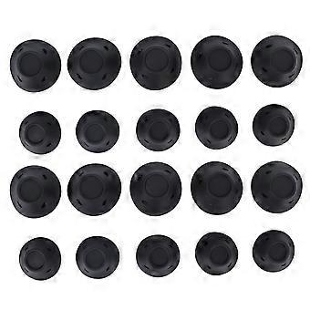 20pcs Mushroom Shaped Hair Curler Household Silicone Women Girls Hair Roller Styling Tool BlackYMMR)