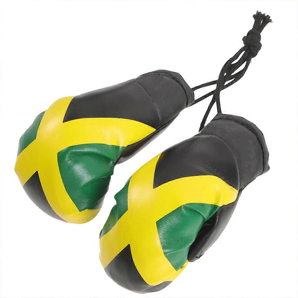 Retro Boks Eldiven Kolye Stereoskopik Tasarım Boks Meraklıları Aksesuar Noel Dekor 1 Çift