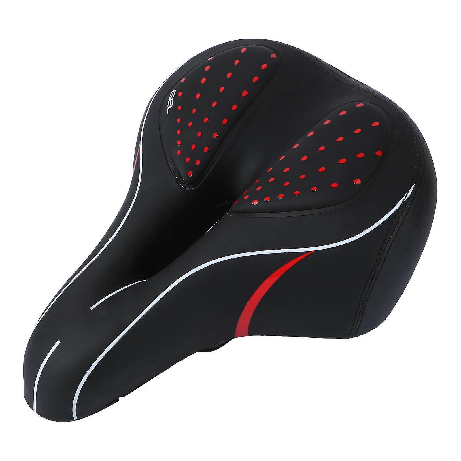 Thickened Silicone Bike Saddle Cushion Breathable Shock Absorbing Lightweight Comfortable Seat for Mountain Road Racing Bikes Easy to Mount and Wash