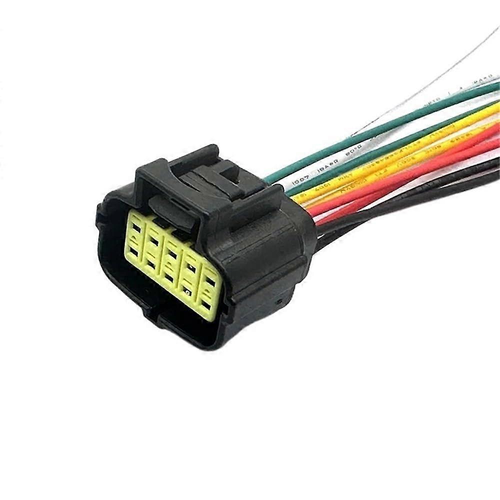 Sensor Plug 8 10 12 Pin Gear Shift Sensor Connector Plug 1746612 Automotive Waterproof Wiring Harness Connector 1749822 1746572 (10 Pin Female)