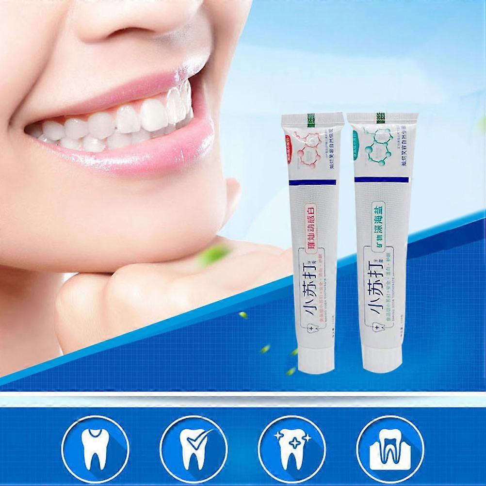 2Pcs Baking Soda Toothpaste Statin Removal Whitening Tartar Toothpaste