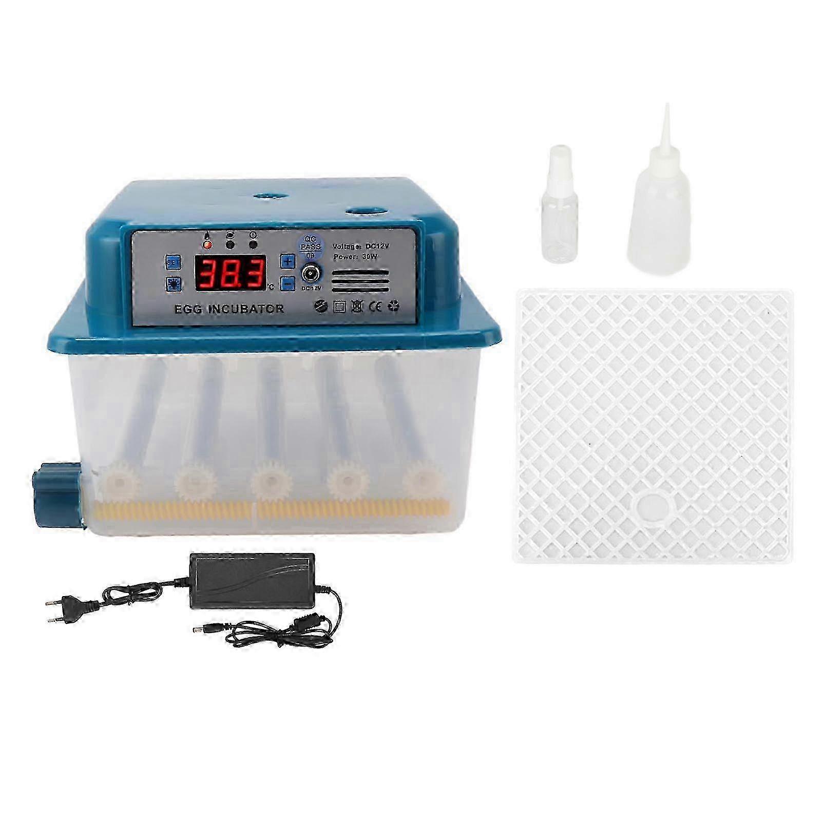 Fully Automatic Egg Hatcher Incubator for 16 Eggs - Constant Temperature Incubator for Chicken, Duck, Quail & Goose Eggs with EU Plug 100-24
