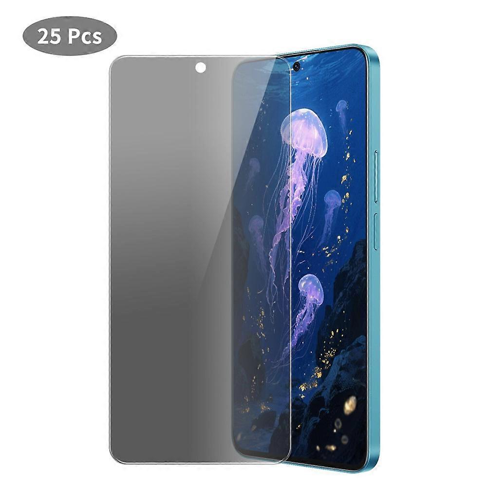 JUNSUNMAY 25Pcs for Samsung Galaxy S24 FEアンチスパイ強化ガラススクリーンプロテクターアンチドロップHDクリアフィルム