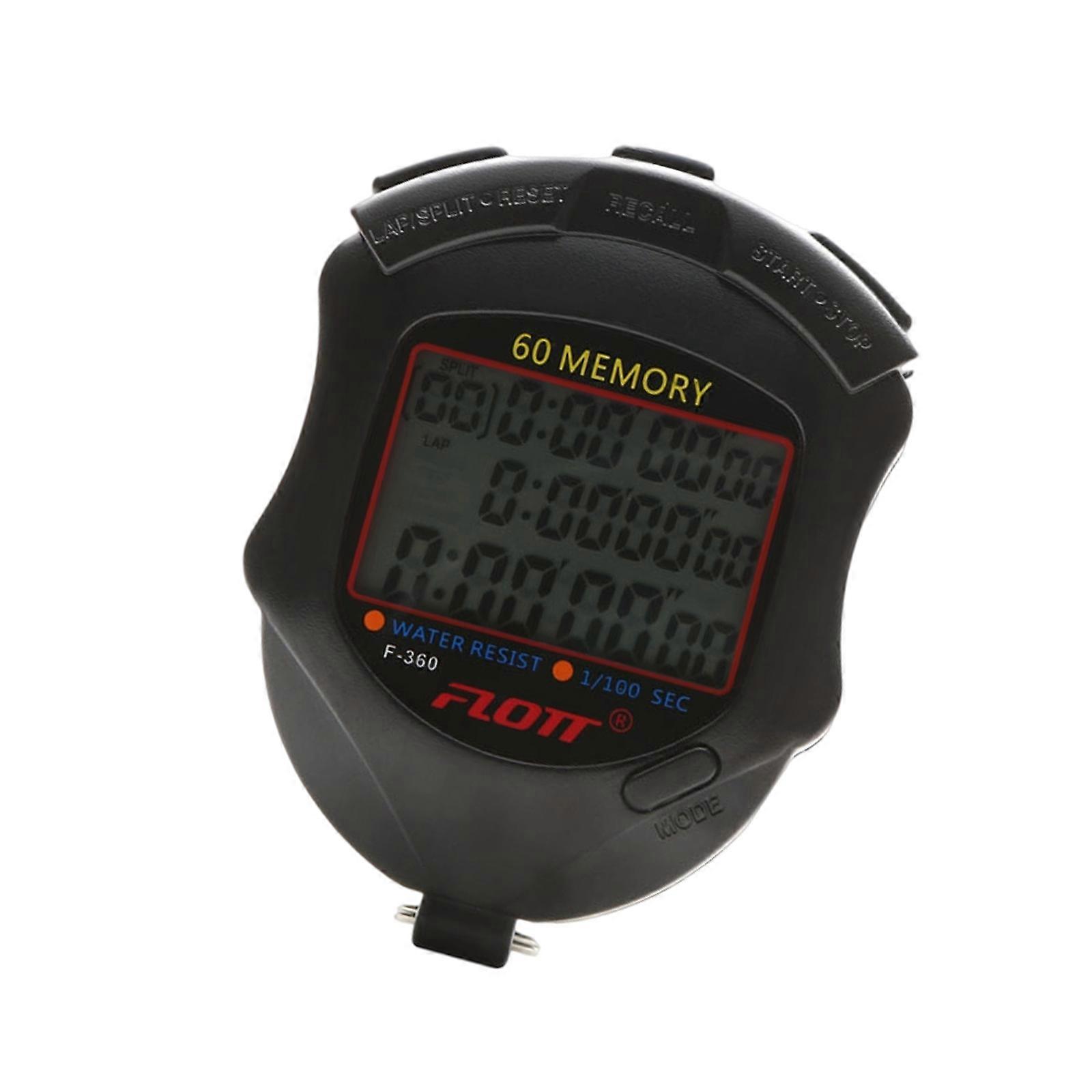 Digital Stopwatches Professional Stopwatches 10/30/60/100 Lap Memory Multifunctional Stopwatches with Countdown Timer Multicolor