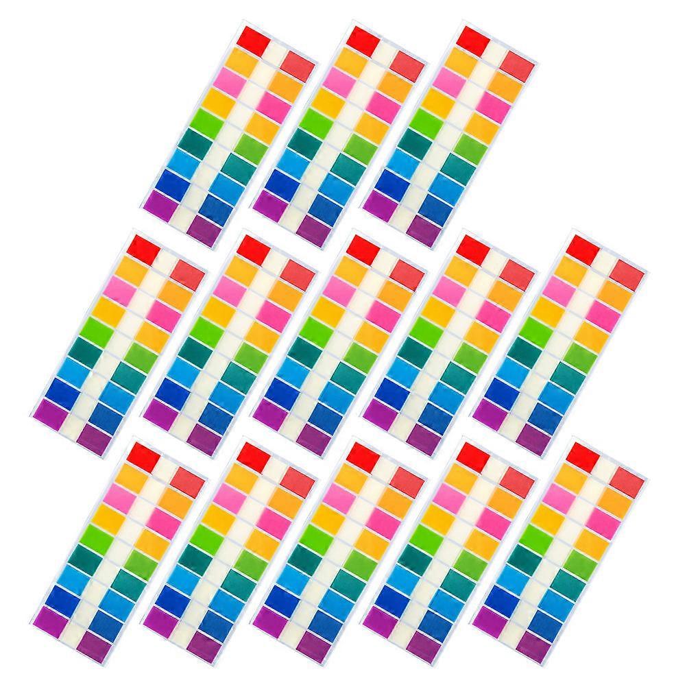 Fluorescent Sticky Index Tabs 900pcs Page Markers for Books, Notes & Folders Easy Remove & Reposition for Organization & Classification