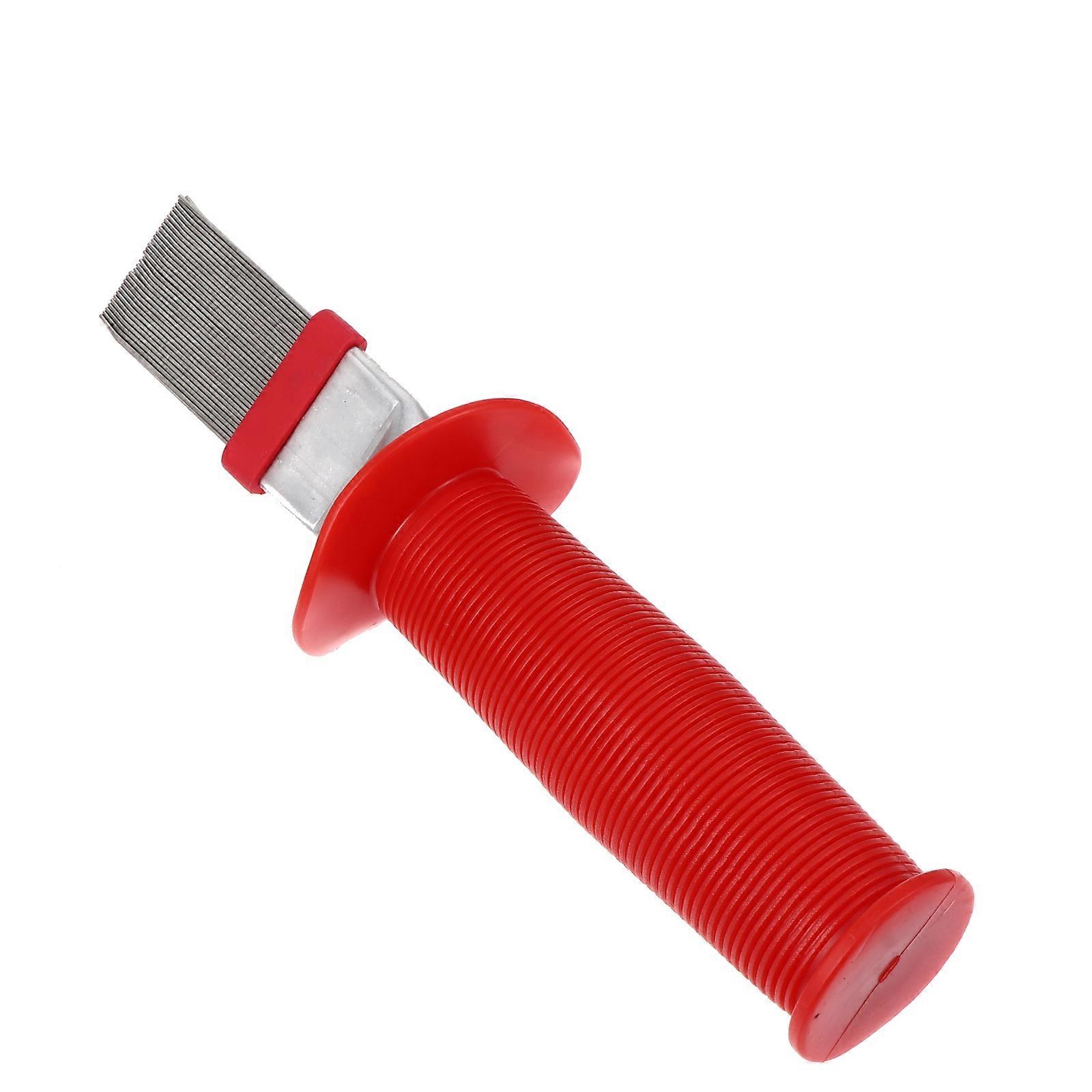 Stainless Steel Cleaning Brush for Electronics with Comfortable Long Handle Red