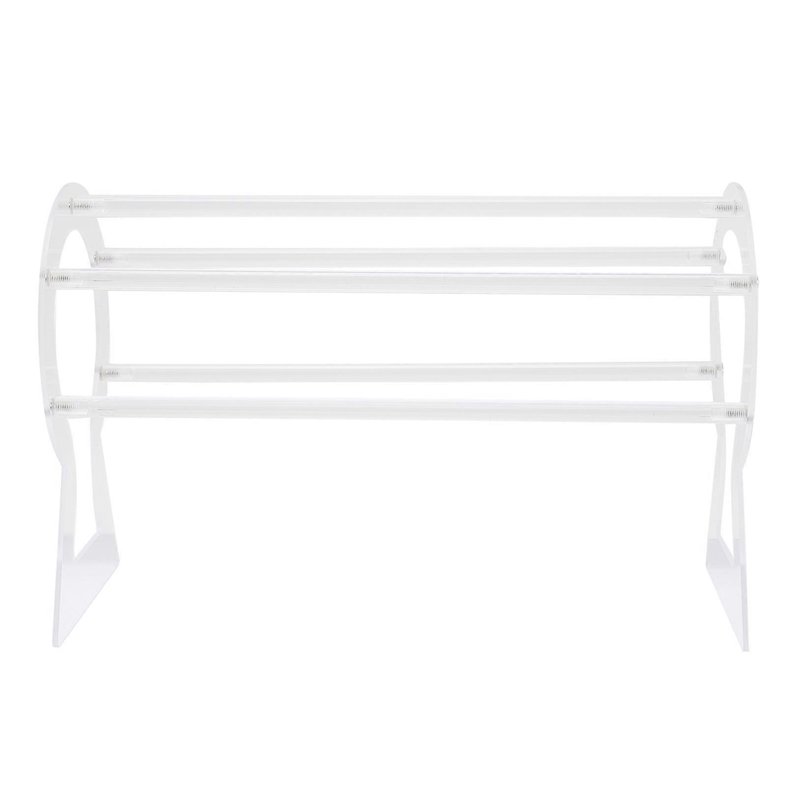 Hair Hoops Display Stand Square Acrylic Organizer Home Use 30x20cm Organizing 1Pack